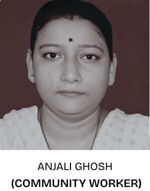 Krishna Foundation community worker Anjali Ghosh profile image.