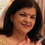 Smiling woman in traditional Indian saree portrait